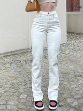 Straight-leg Jeans with Slits Sai Feel